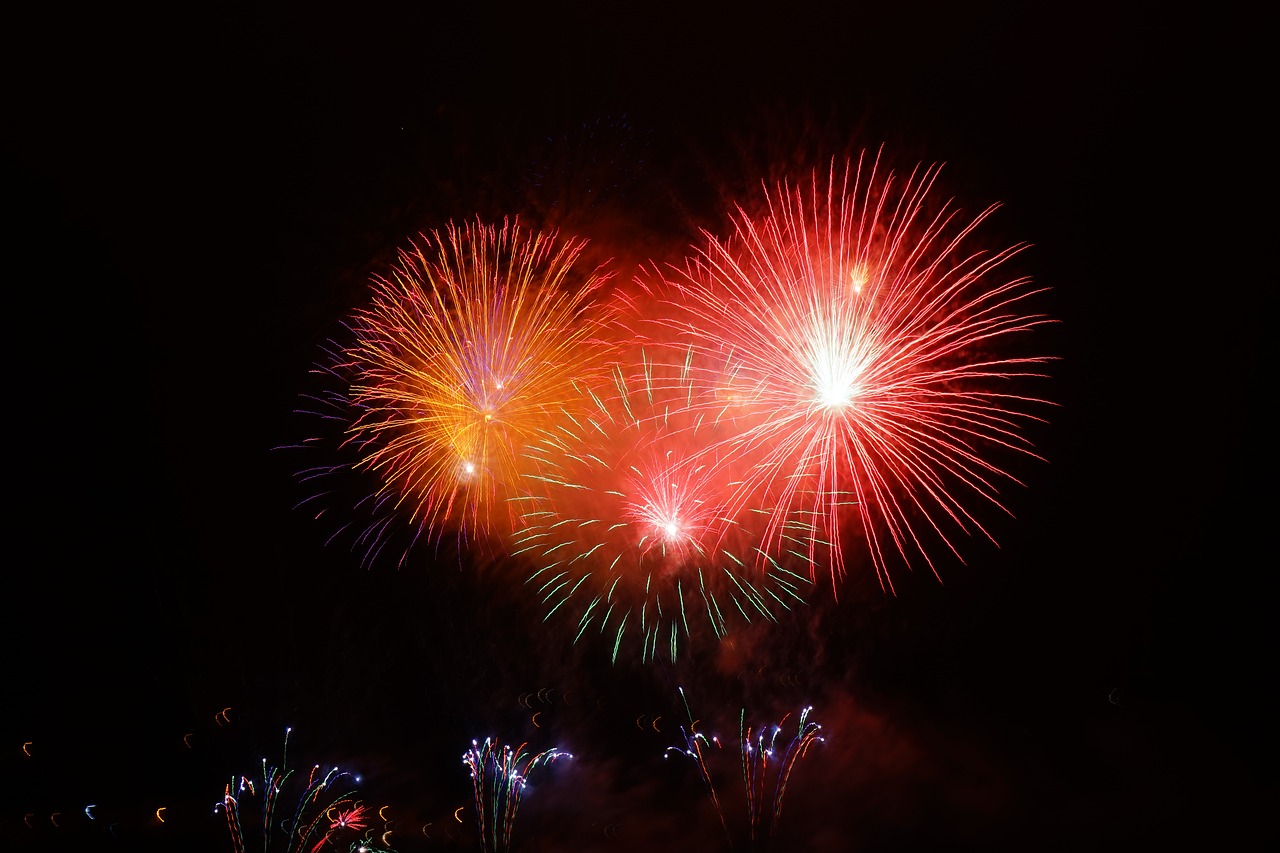 fireworks, show, pyrotechnics